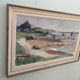 1962 Mid-Century Modern "Rockpools" Swedish Landscape Oil Painting, Framed