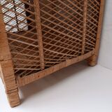 Buffet rattan bookcase shelf
