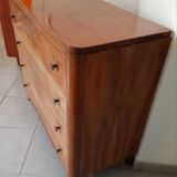 Walnut chest of drawers 1950