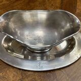 Ercuis silver-plated sauceboat from the french navy