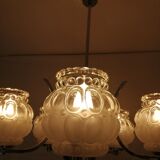 Art deco chandelier with 5 arms of light