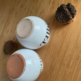Ceramic spice jars, jam, honey