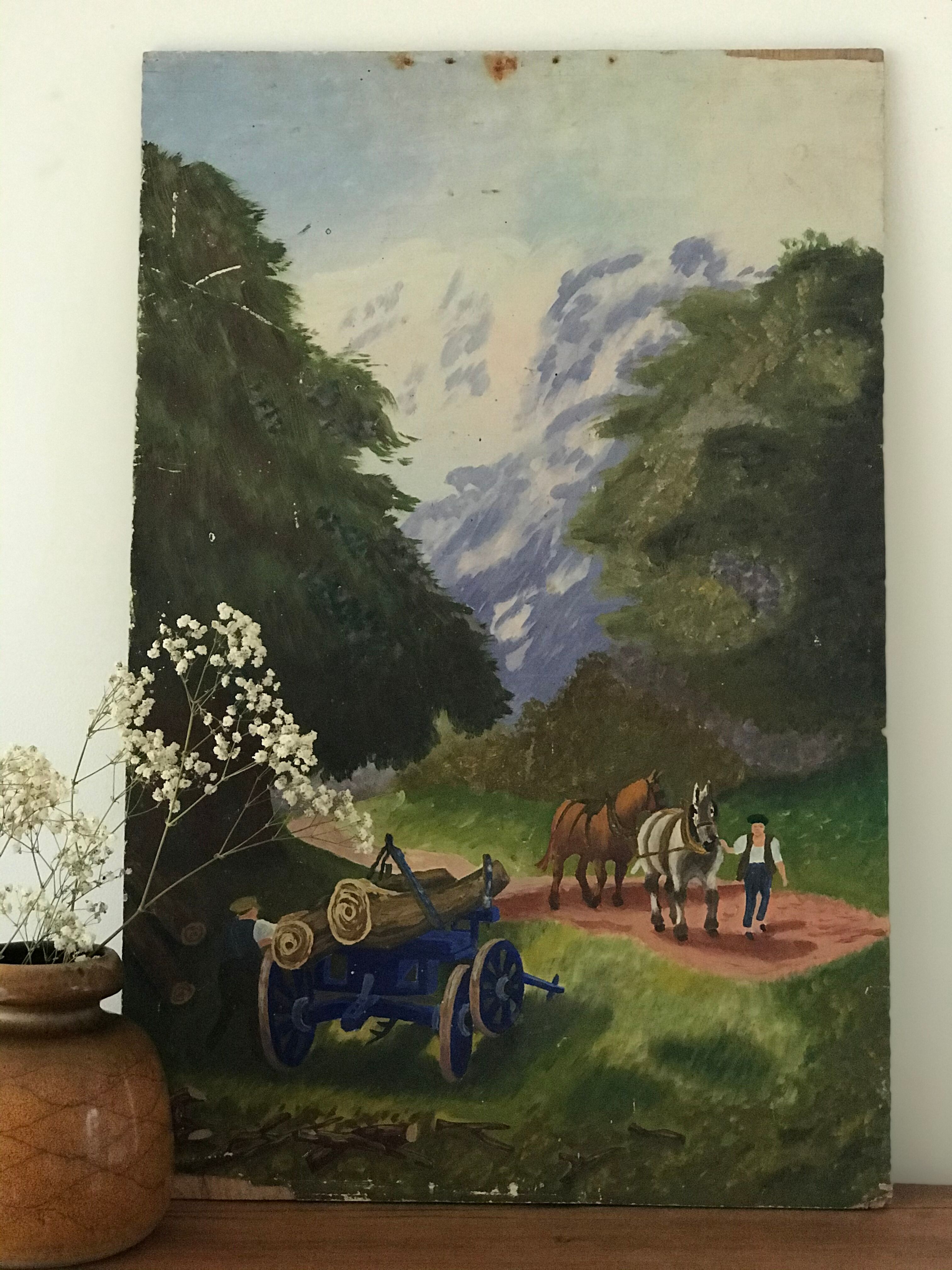 Peinture sur panneau