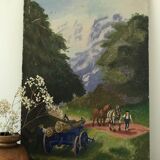 Painting on panel