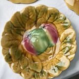 Dessert plates Majolica barbotine