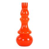Orange glass vase, Danish design, 1960s, made in Denmark