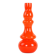 Orange glass vase, Danish design, 1960s, made in Denmark