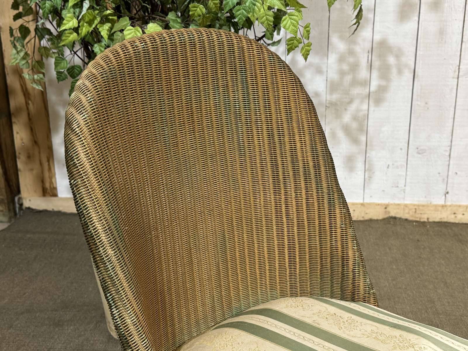 Chauffeuse anglaise de la maison LLOYD LOOM des années 1930
