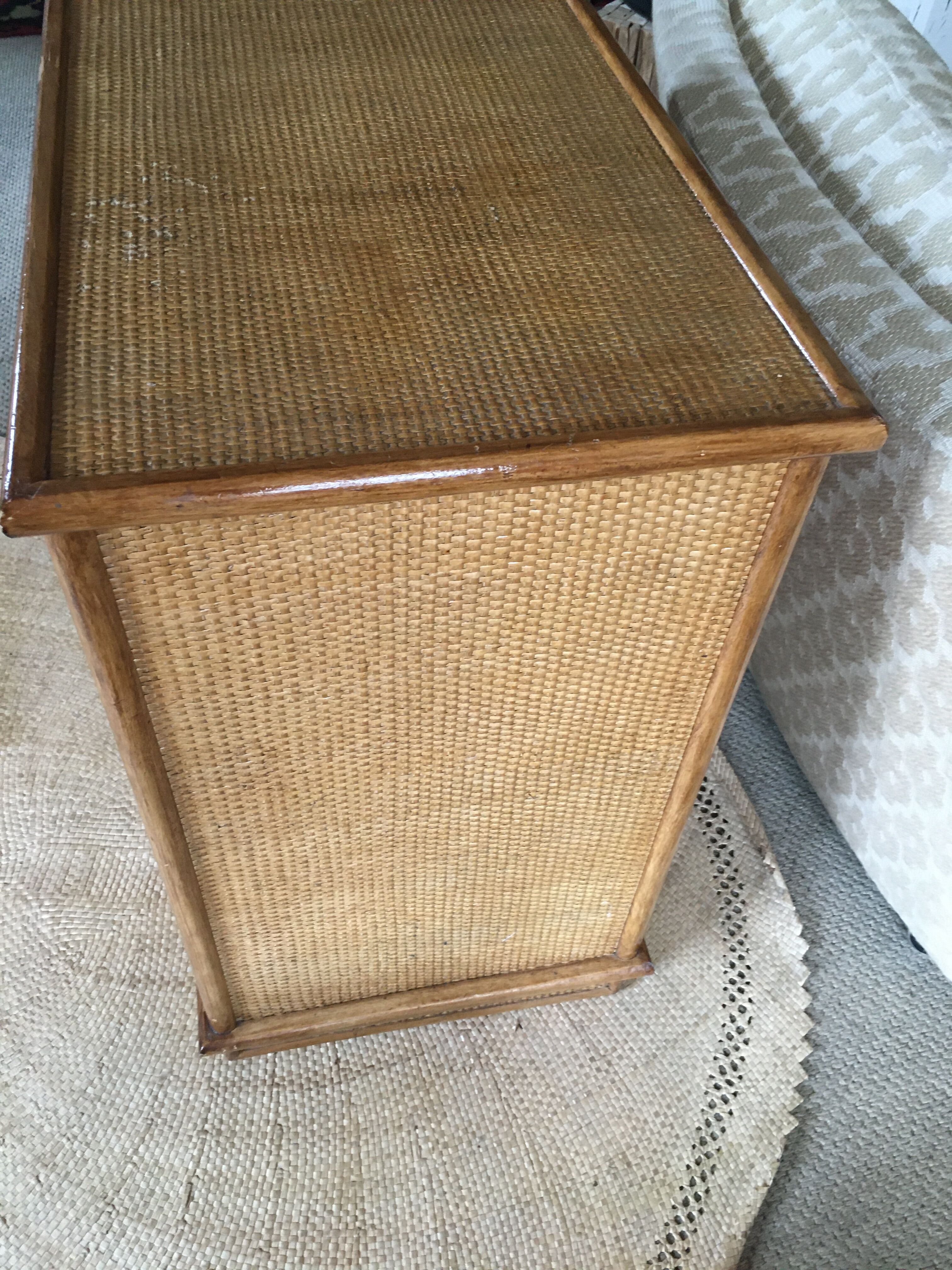 Dresser in rattan