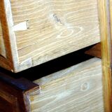 Pair of old bedside an cherry tree
