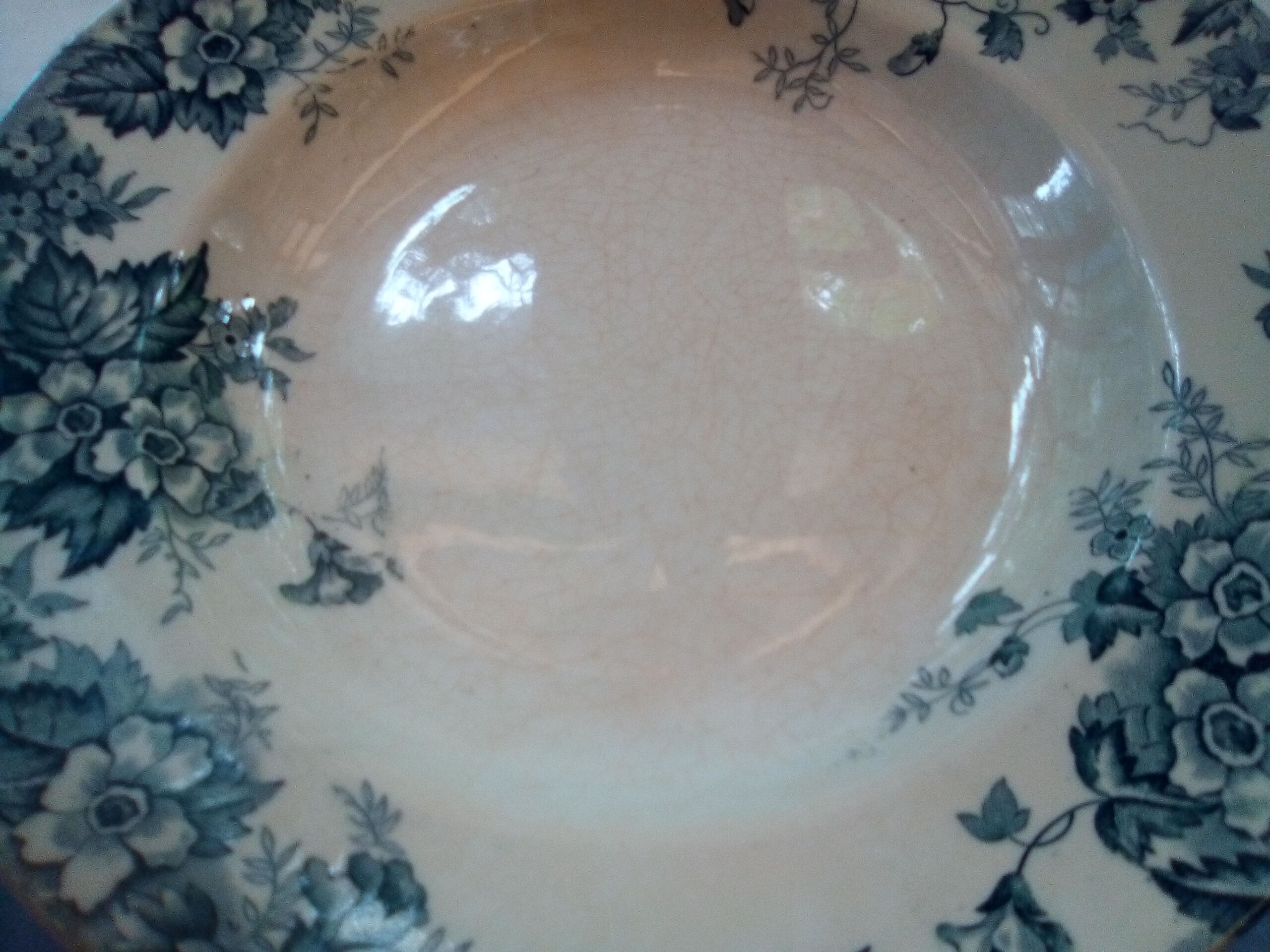 Assorted 18 old blue plates