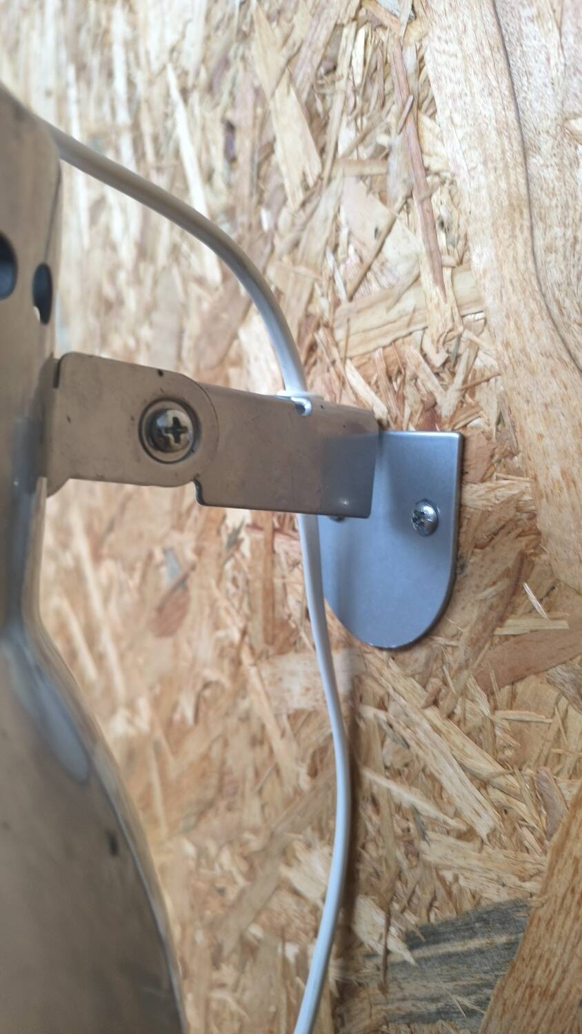 Vintage brushed aluminum wall light