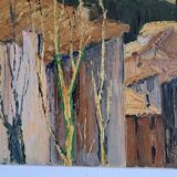 Oil painting on canvas signed LM RATAUD
