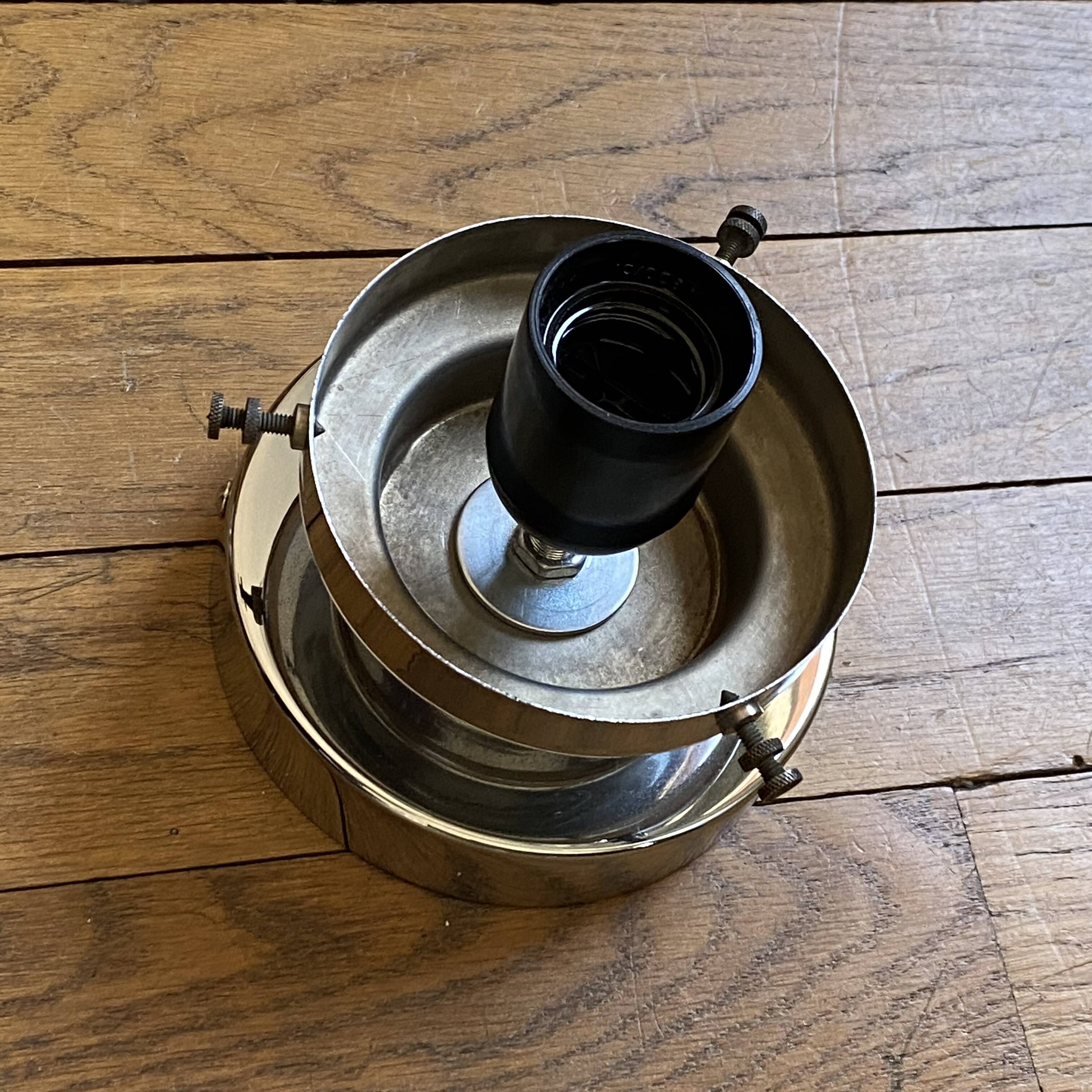 Opaline glass globe ceiling light, 30 cm, white glass, wall light with stainless steel fixings