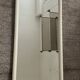 Large vintage mirror in stained white wood