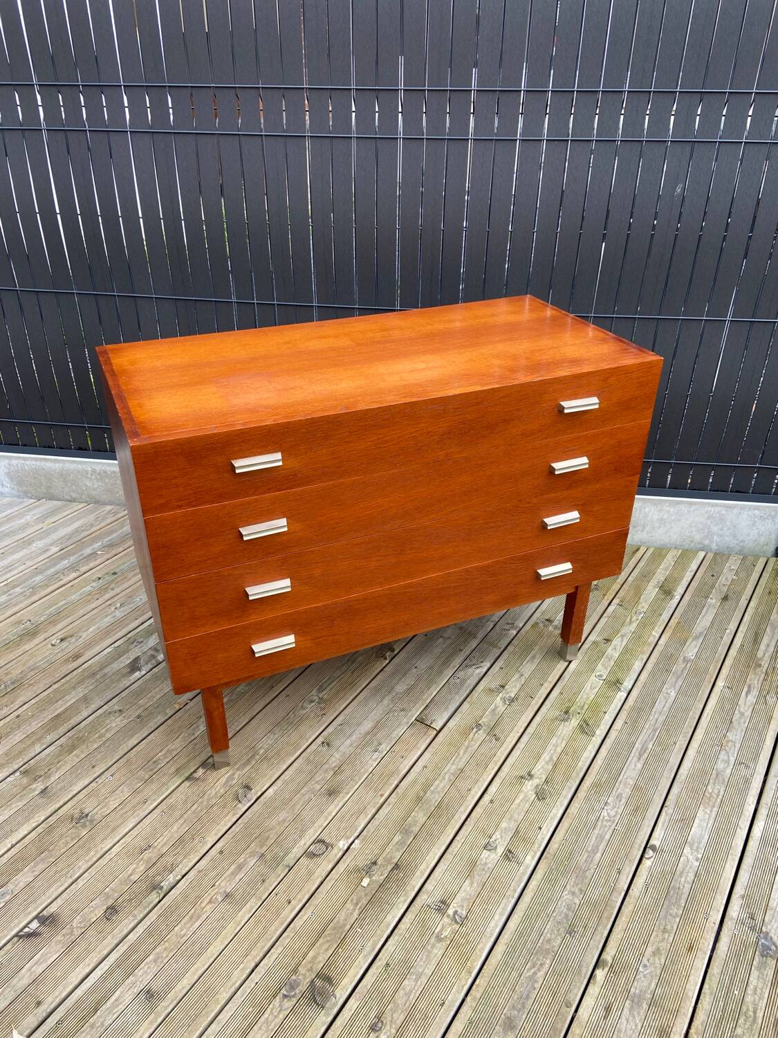 Teak chest of drawers