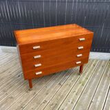 Teak chest of drawers