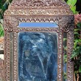 Old mirror with beading
