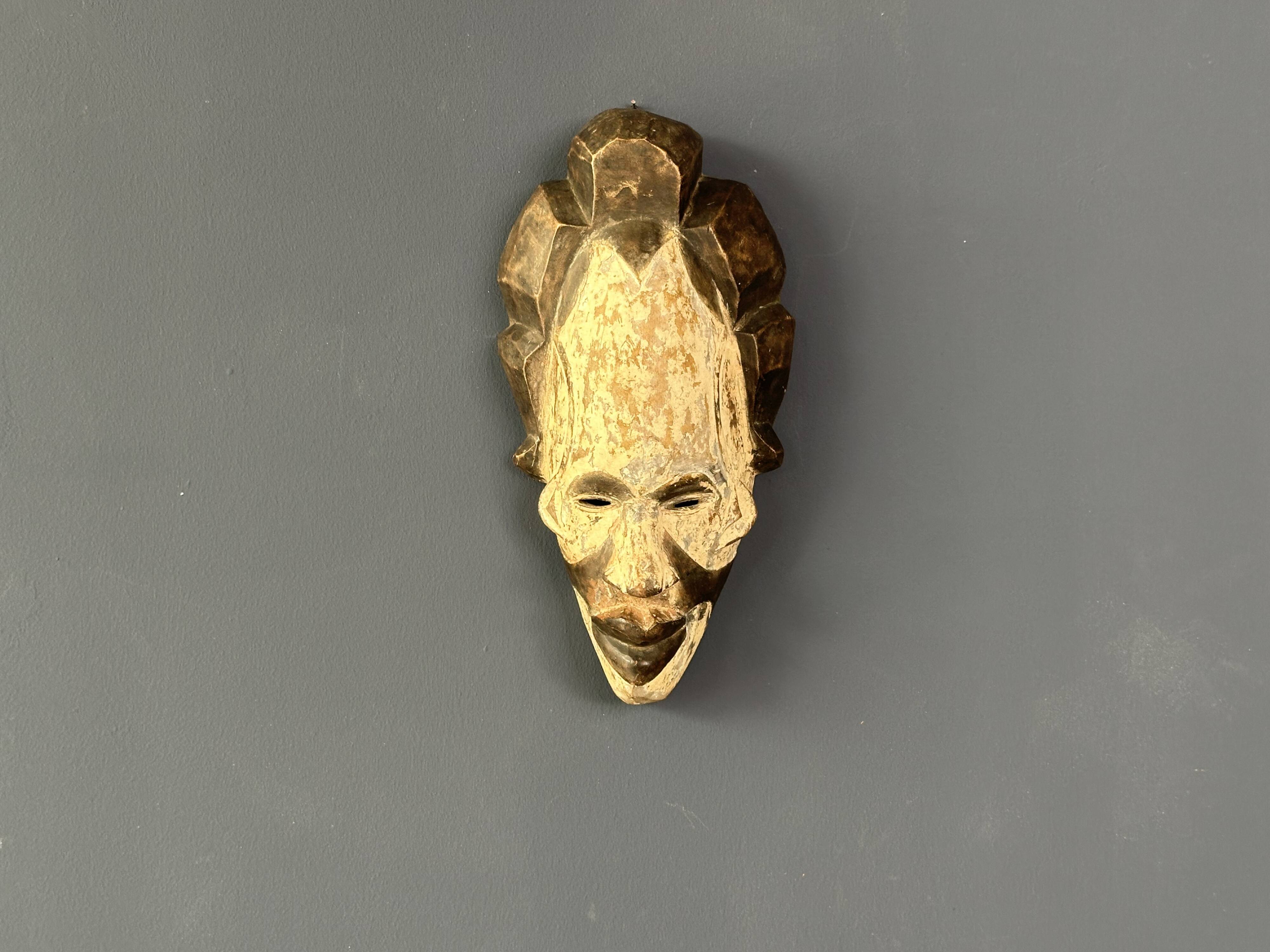 Long white mask
