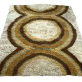 Tapis pop psyché en laine signé Højer Eksport Wilton, Denemark 1970