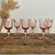 6 Rosaline liqueur glasses Arcoroc France