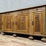 Renaissance style walnut sideboard circa 1950