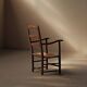 Wood and straw armchair, Popular Art, Auvergne, around 1900