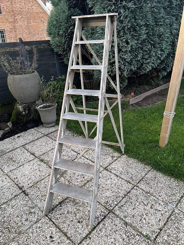 Wooden stepladder