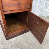 Ancien caisson de bureau en chêne, double face