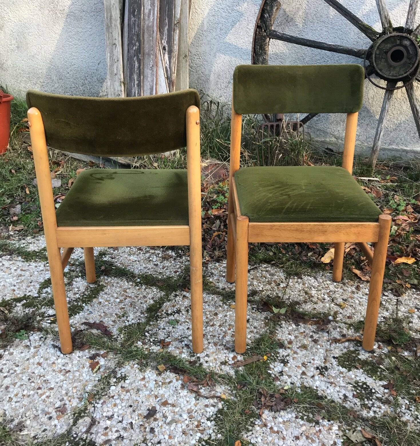Set of 4 vintage Baumann chairs