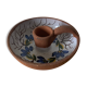 Vintage enamel ceramic candle holder