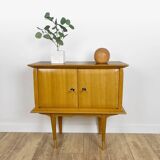 Large Mid-century design wooden bedside table
