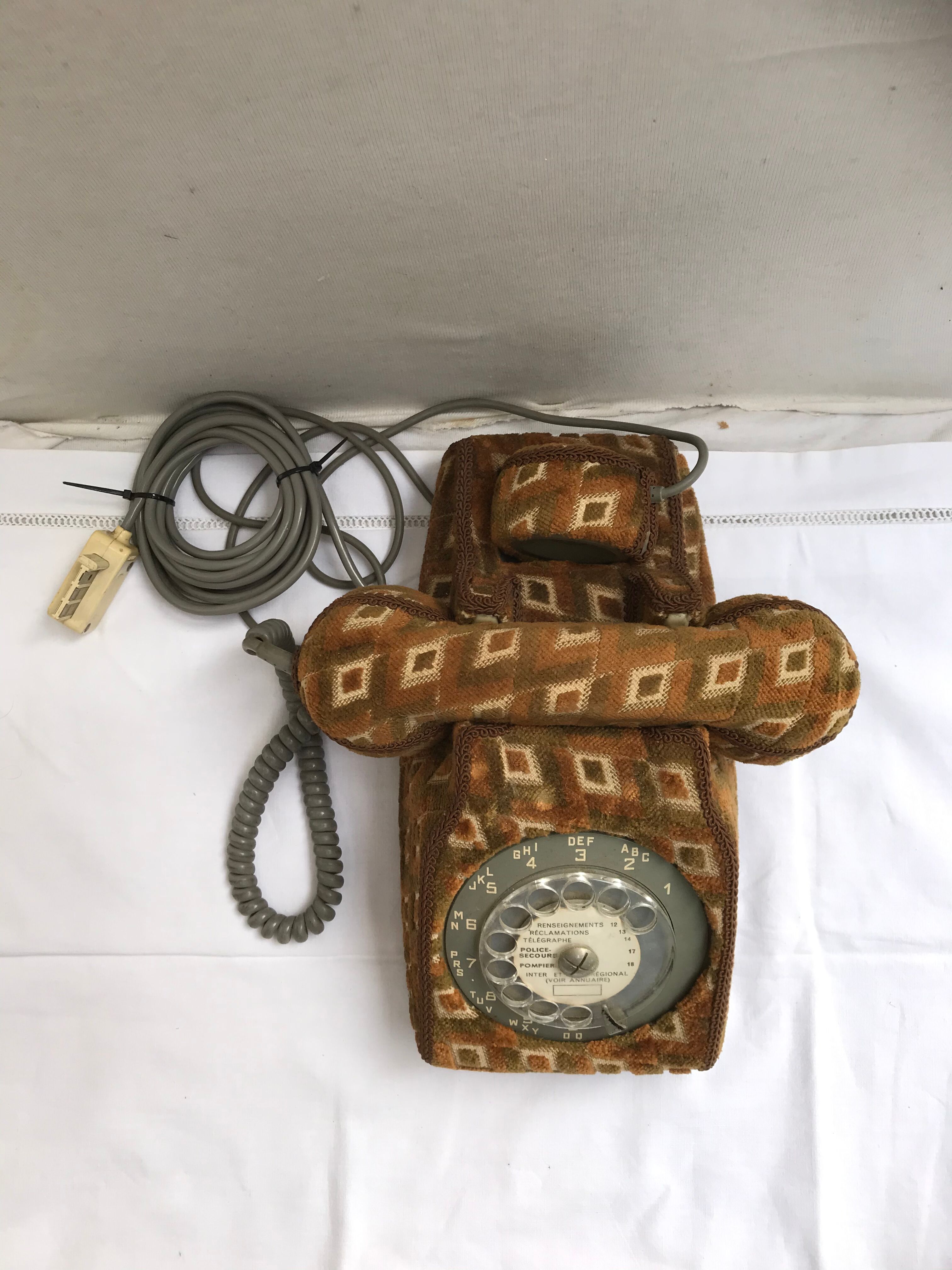 Former bakelite grey phone