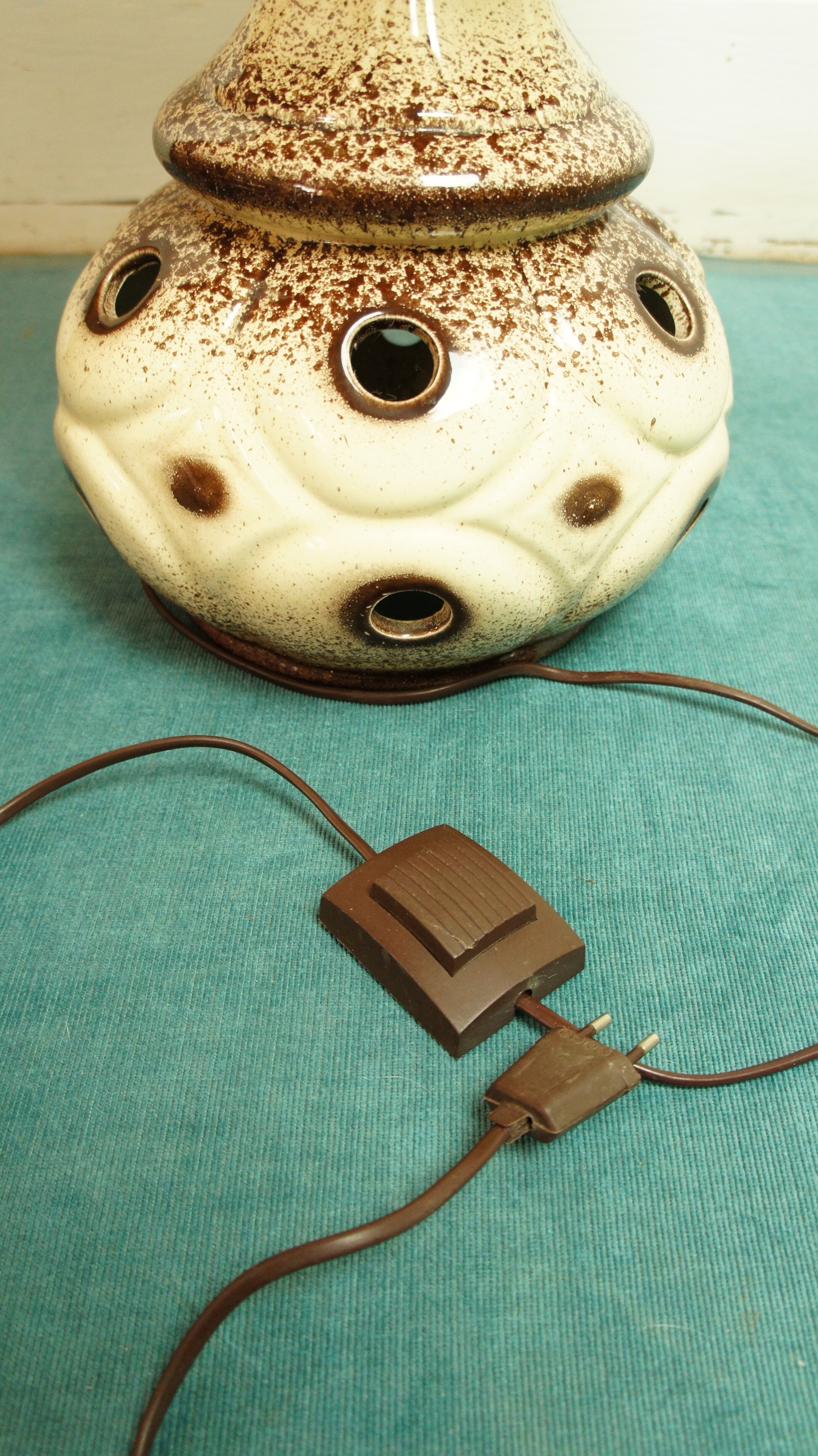 Ceramic space age floor lamp