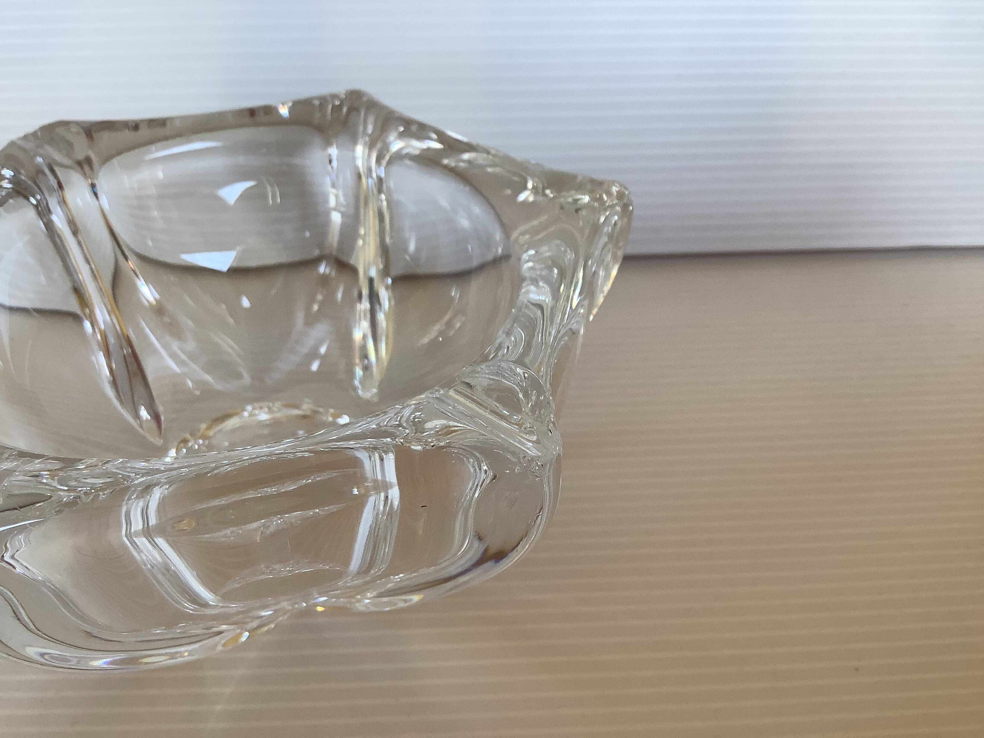 Ashtray star empty crystal pocket daum France