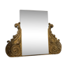 Old golden stucco mirror