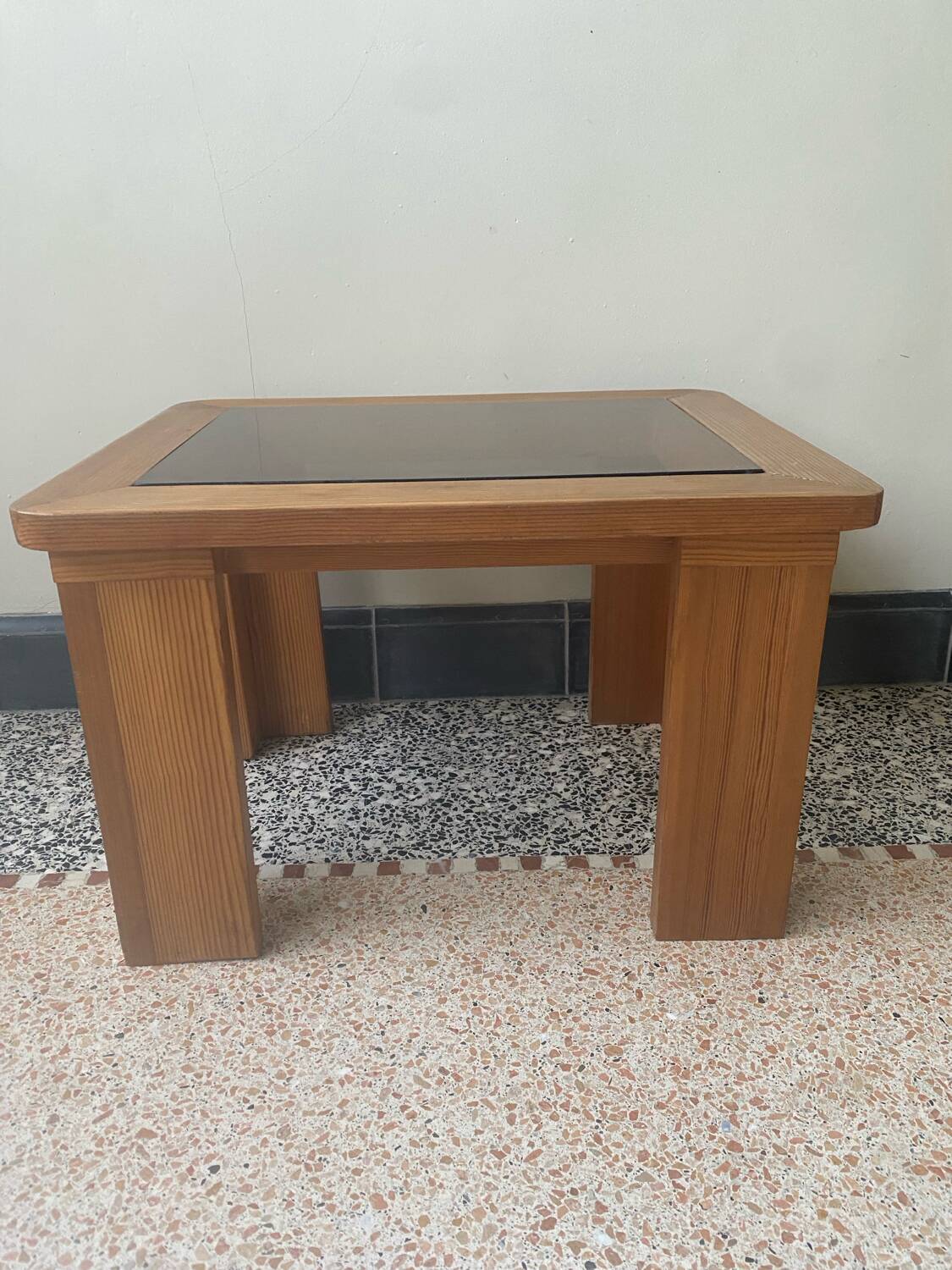 Pine side table from the 70s/80s