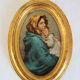 Vintage Madonna oval gold frame