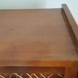 Wood and rattan scandinavian dresser