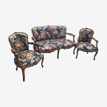 Set of flowery shepherdesses and sofas