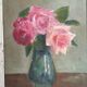 Peinture double face Nature morte/ bouquet