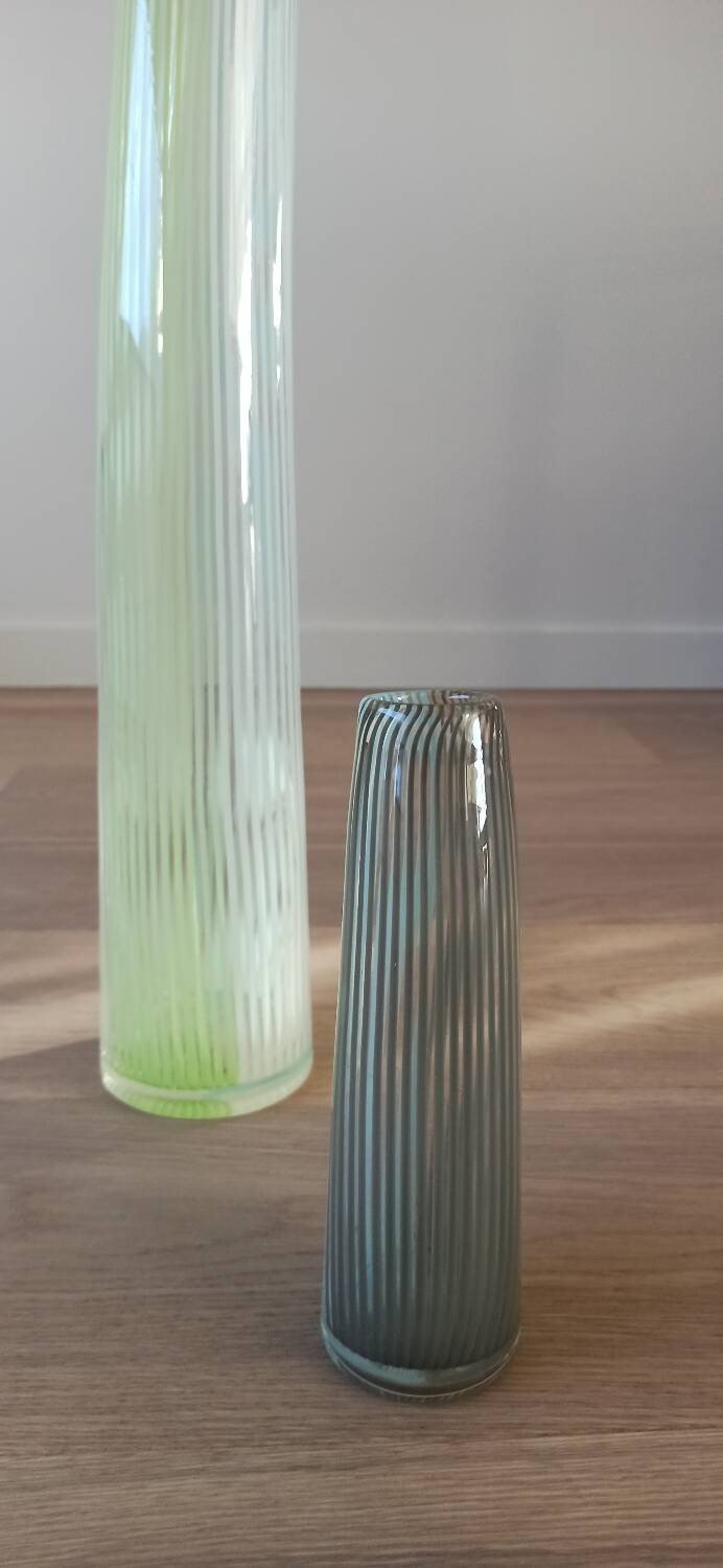Pair of Murano glass vases, 50s