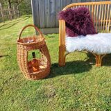 Wicker bottle holder bar