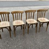 Set of 4 raw bistro chairs