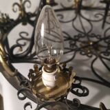 Lustre en fer forgé de style Louis Philippe - XXème