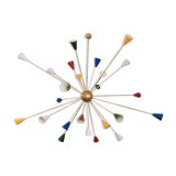 Sputnik multicolored chandelier