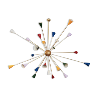 Sputnik multicolored chandelier