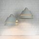 Pair of Zone Pendant Lights in gray, Jo Hammerborg for Fog & Mørup, 1960s