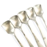 Set of 5 ice cream spoons, silver-plated white metal, Germany, 1930s