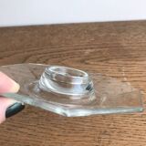 Coquetier vintage en verre luminarc modèle Octime